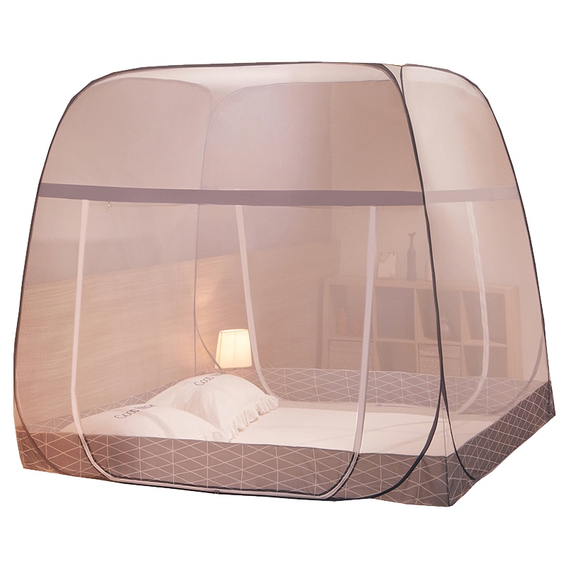 恒源祥免安装蒙古包蚊帐1.8m床1.5m家用加厚防摔儿童折叠无需支架