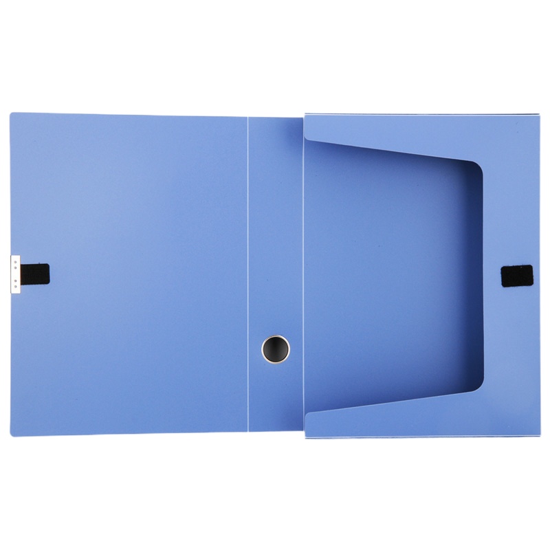 得力(deli) DT 粘扣档案盒55mB203 55mm 蓝 58818