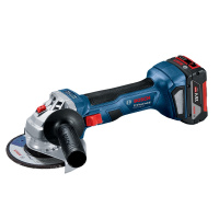 博世(BOSCH) 锂电池充电式角磨机切割机打磨机 GWS 18V-Li 有刷125mm单机(1个4.0电池)加充电器
