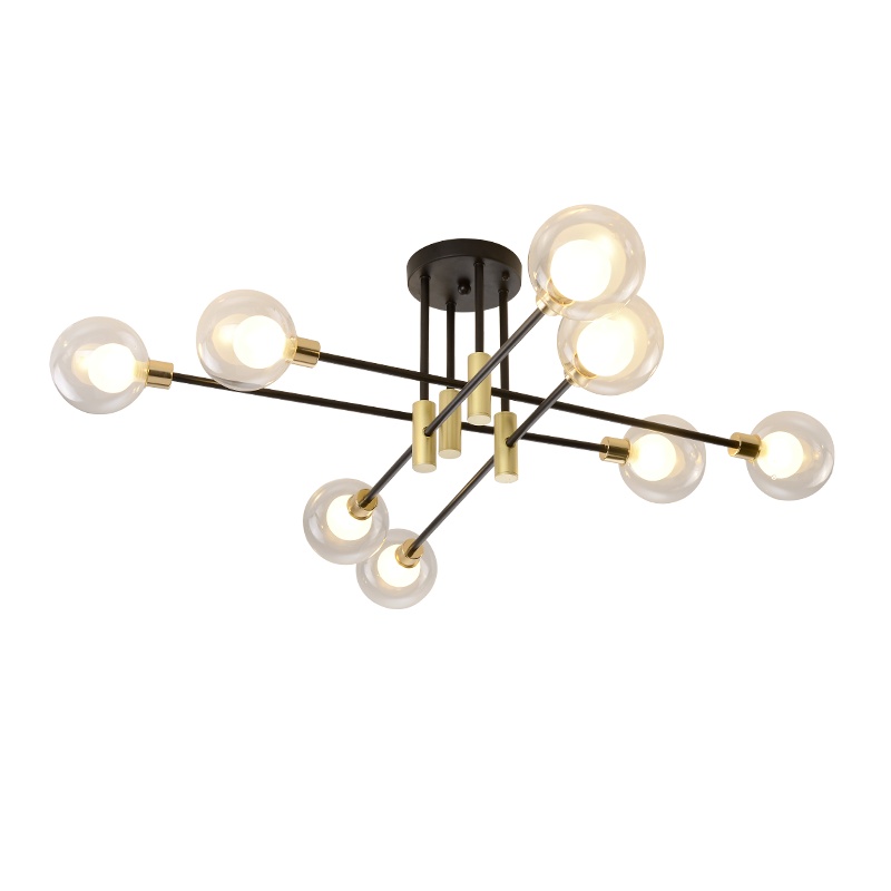 七只蚂蚁 北欧灯客厅灯餐厅吊灯 简约现代创意时尚铁艺咖啡吧台灯马卡龙灯具其他 带木马卡龙彩色吊灯多头铁艺 吊灯具DQ