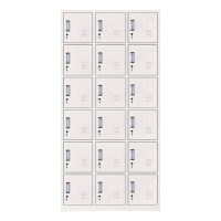 兴福隆钢制办公文件柜铁皮柜矮柜资料密码带锁凭证档案员工储物更衣柜十八门更衣柜