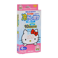 正品小久保 Hello Kitty强力降温退热贴16片装 蜜桃香型 宝宝适用 快速退热 环保安全 不含药物成份
