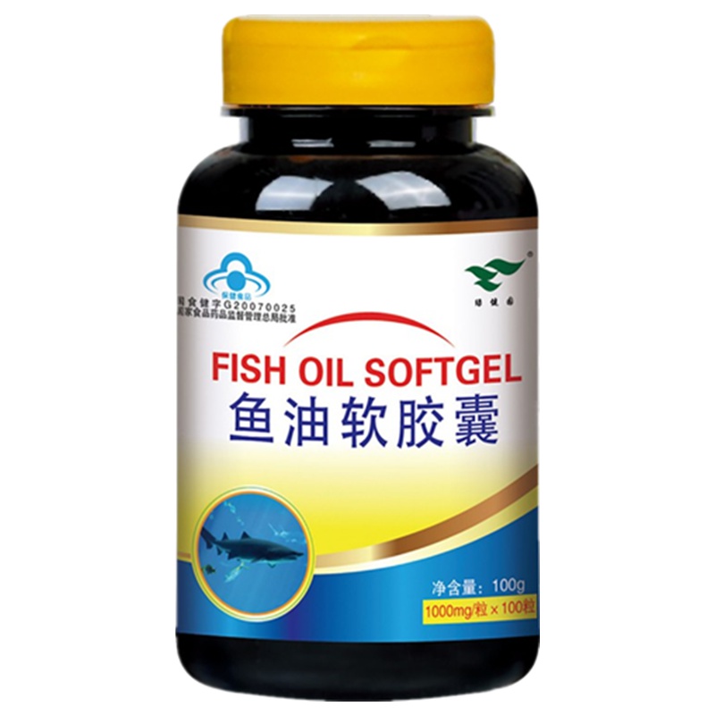绿健园 鱼油软胶囊1000mg/粒*100粒