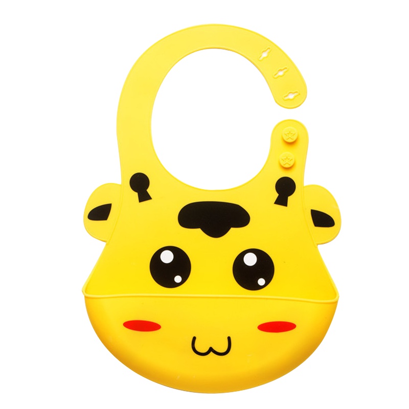 大朵婴儿 吃饭围兜儿童防水喂食围嘴立体硅胶饭兜小孩超软口水兜防脏神器 青色博士