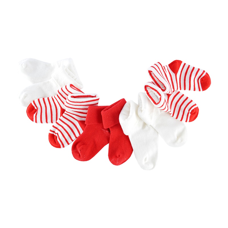 angeeb宝贝心语秋冬宝宝夹棉袜保温舒适棉袜