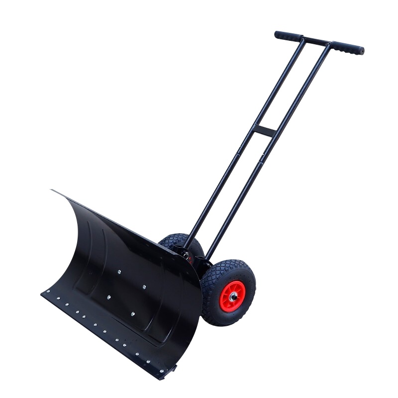 尔迈 轮式手推雪铲铲雪工具除雪设备推雪板神器扫雪车机器74×42CM
