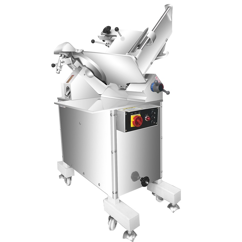 乐创(lecon) LC-Q30 全自动商用切片机牛羊肉卷电动台式不锈钢切肉机 14寸立式切片机220V/380V