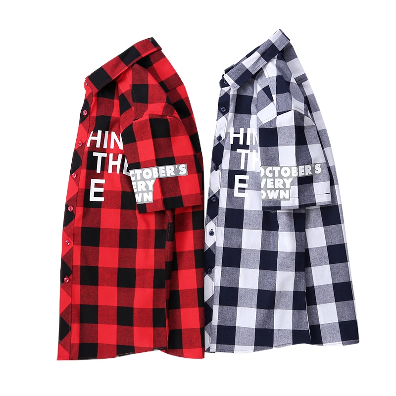 吉普战车2021年夏季新款男士衬衫男商务休闲格子印花短袖衬衫男士中青年工装衬衣男士外套寸衫大码男装时尚潮款