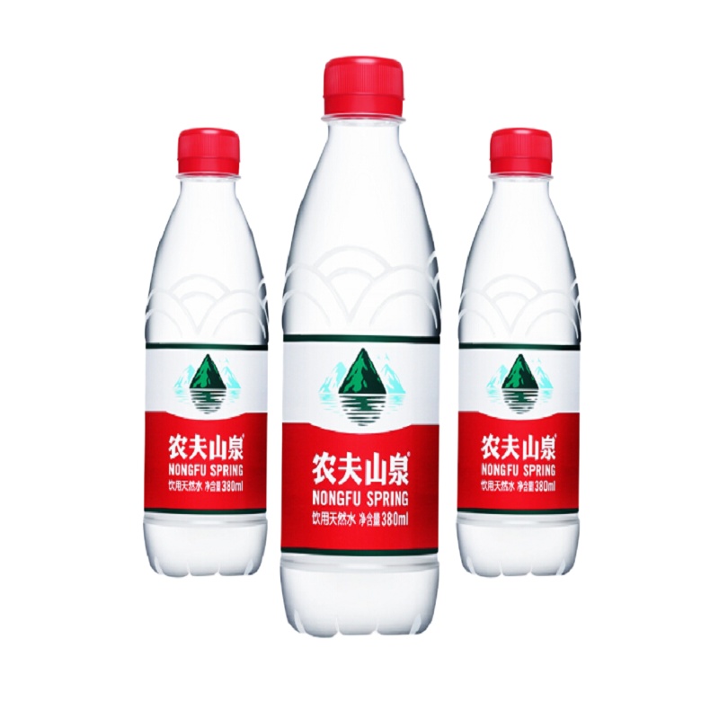 农夫山泉 饮用水 饮用天然水380ml 1*24瓶 整箱装(新老保质期产品随机发货)