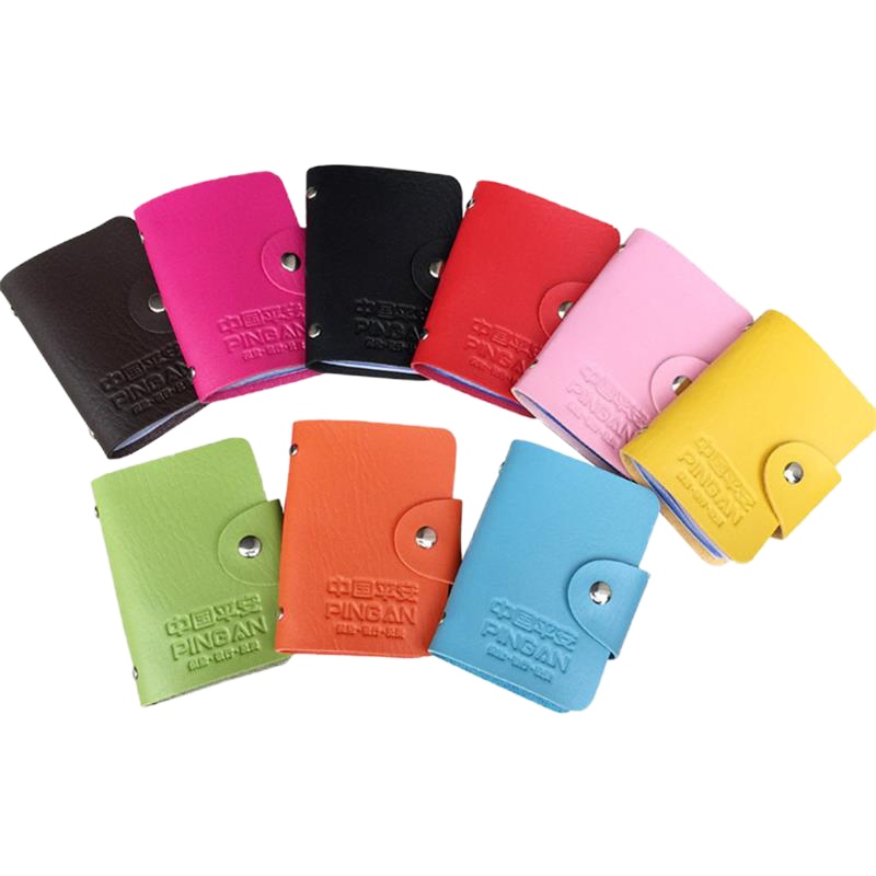 正彩 卡包定制印logo来图定做卡套宣传广告二维码 企业小礼品多卡位(500起订 颜色可备注)