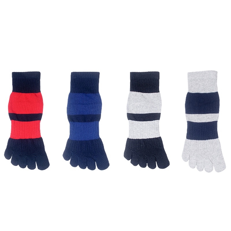 纯棉男士五指袜男中筒袜跑步防臭运动袜秋冬吸汗五趾袜全棉袜子男