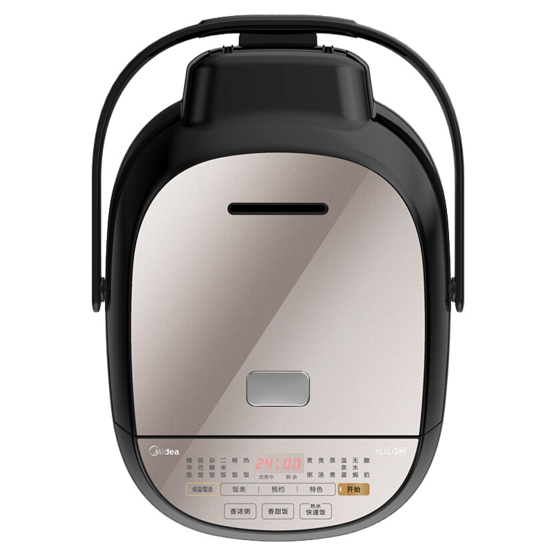 美的(Midea)电饭煲电饭锅IH电磁加热4L智能预约电饭煲触摸操控精铁厚釜内胆电饭煲MB-HS4068