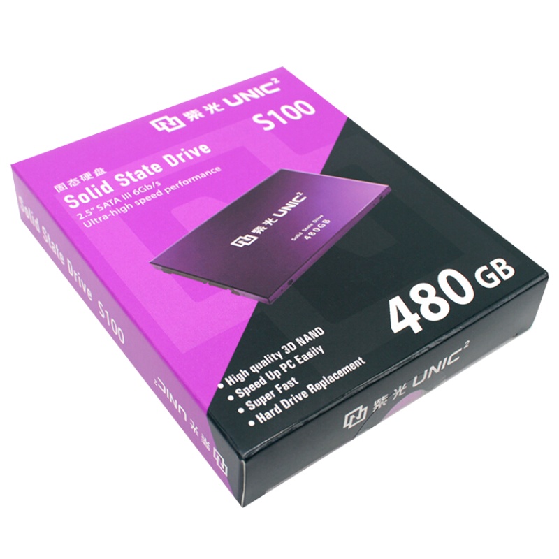 紫光存储(UNIC MEMORY)480GB SSD固态硬盘 S100系列 SATA2.5英寸