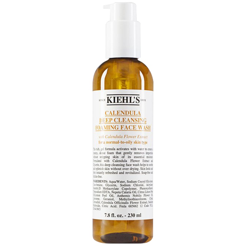 Kiehl's科颜氏 金盏花洁面啫喱 230ml 金盏花大明星 调理肌肤