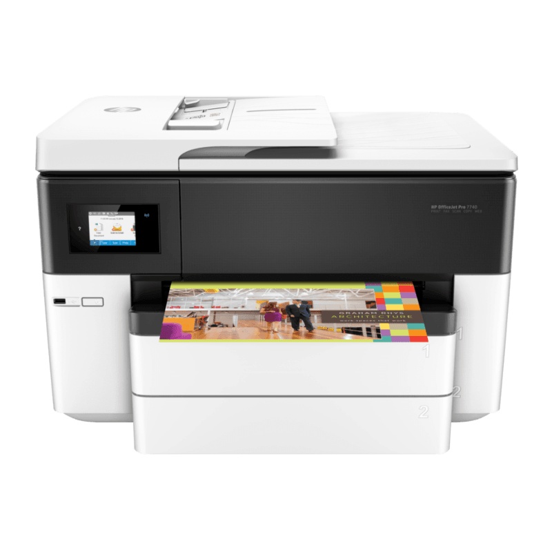 惠普HP OfficeJet Pro 9730 彩色喷墨A3打印机 惠普9730打印机无线网络A4自动双面打印复印扫描传真机一体机办公商用商务四合一设计图片代替惠普7740打印机