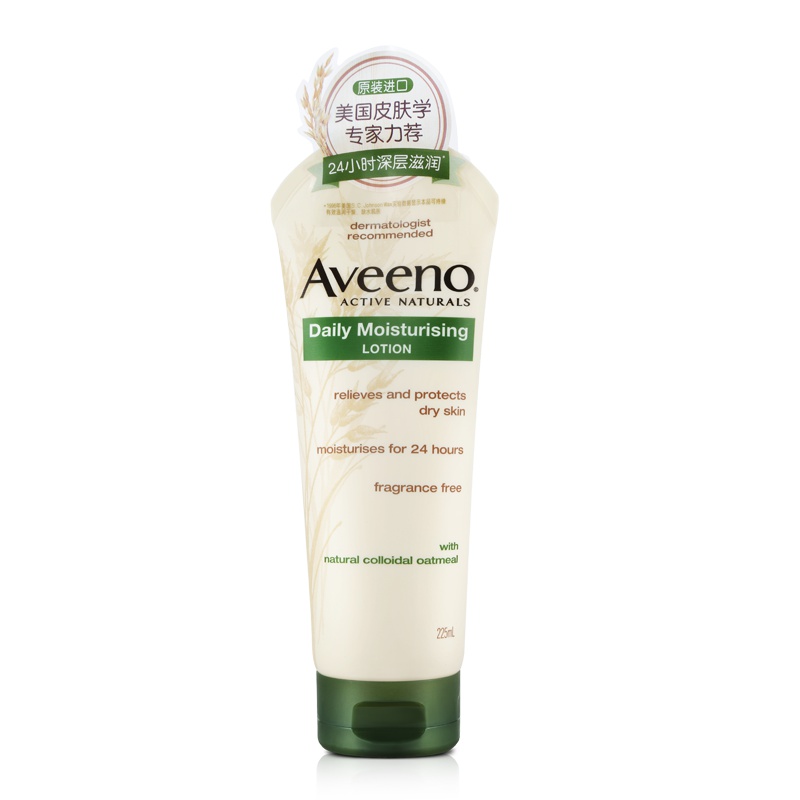 Aveeno艾惟诺/艾维诺成人身体乳每日倍护保湿润肤乳(无香型)225ml 天然燕麦洗护用品 孕妈适用