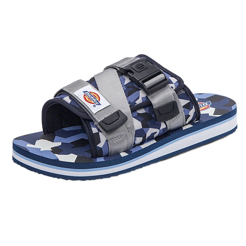 DICKIES男士拖鞋2019夏季英伦一字拖沙滩拖厚底潮流防滑凉拖鞋172M50LXS24