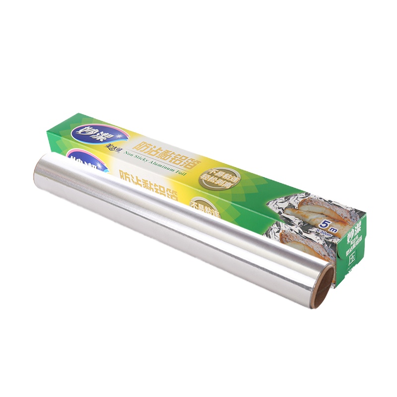 妙洁 防沾黏铝箔大碗5米 烘焙烧烤箱专用锡纸 一卷装 11003