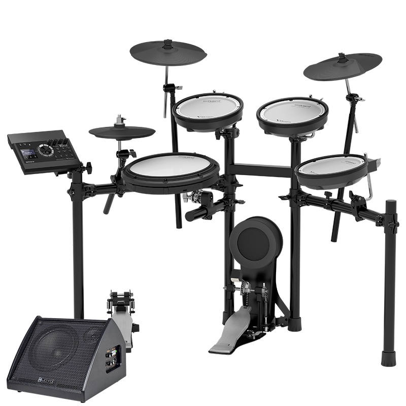 罗兰(Roland)电子鼓TD17KV 专业演奏电子鼓电鼓便携儿童练习演出爵士鼓通用电架子鼓+电鼓音箱套装