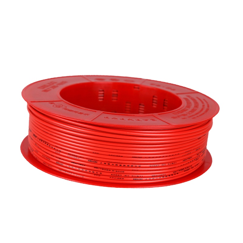 德力西 电线电缆 BVR2.5²铜芯线多股软线 100米 红色