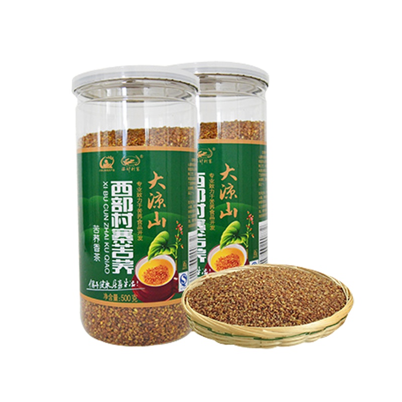 【四川大凉山特产色农产品】 西部村寨苦荞茶500G*2罐