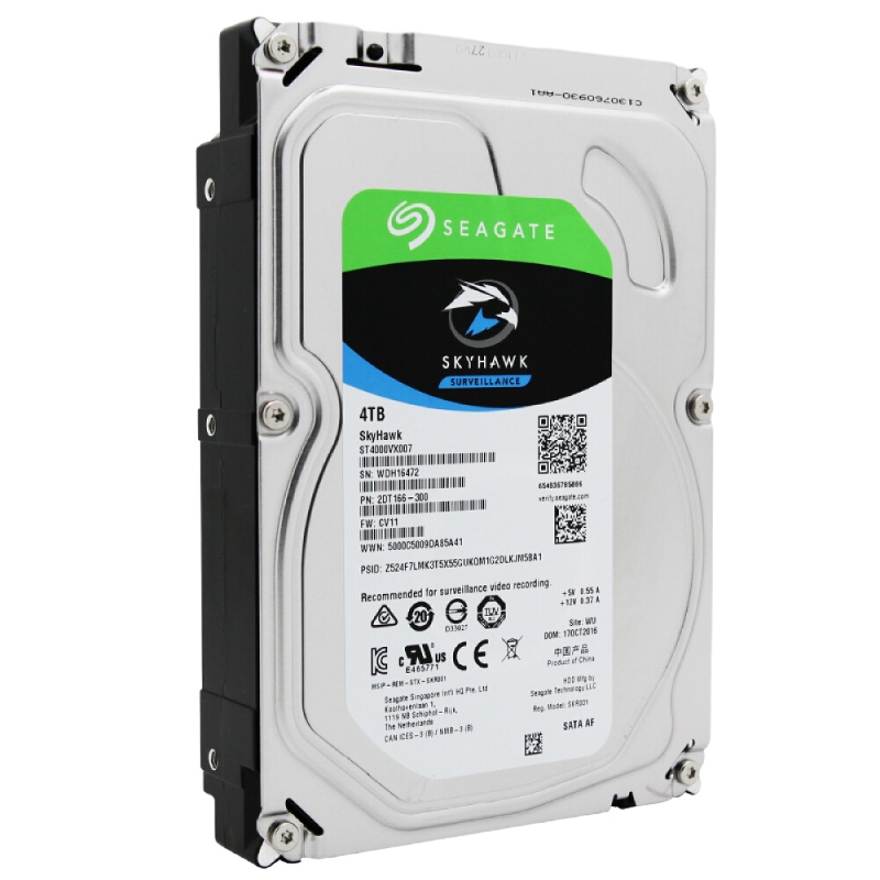 希捷(Seagate)4TB 64MB 5900RPM 监控级硬盘 SATA接口 希捷酷鹰SkyHawk系列