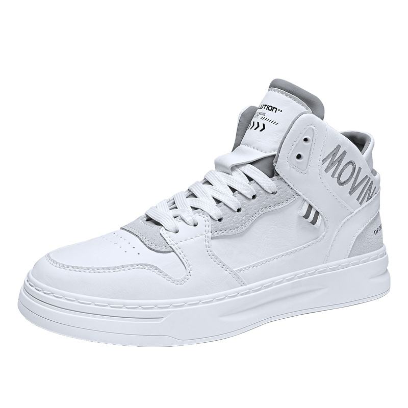 木林森男鞋冬季新款男士休闲鞋高帮百搭韩版保暖英伦风潮流鞋子男