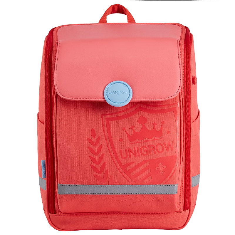 稚行 书包小学生女一年级到六年级学生男双肩减负背包|学霸书包大号-珊瑚红
