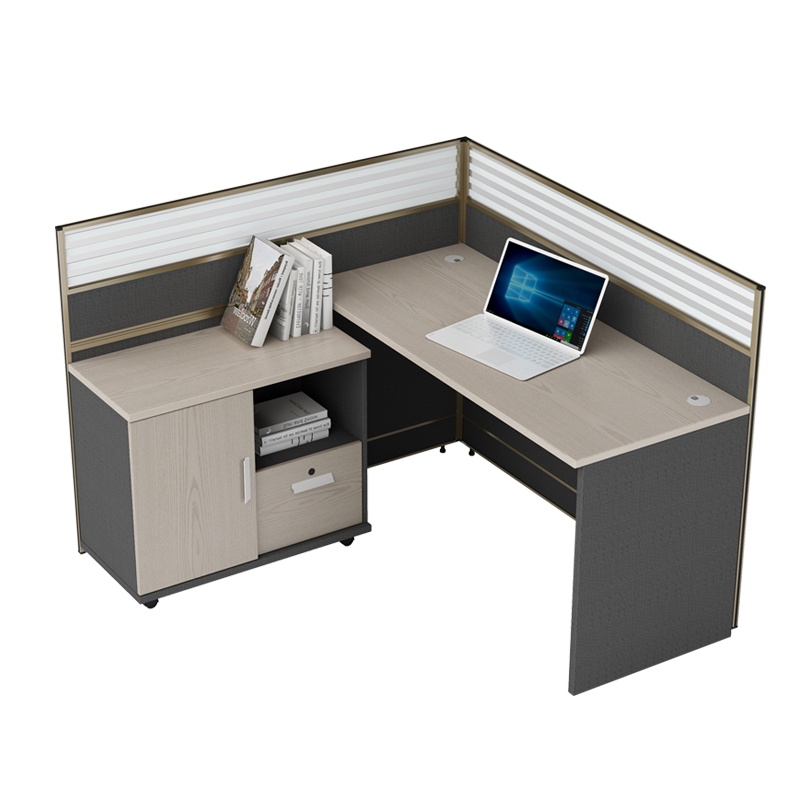 匡大 屏风办公桌1.2米板式职员桌单人位电脑桌KD-16L2052