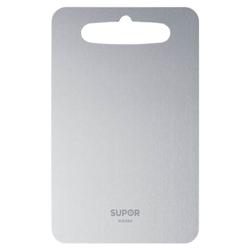 苏泊尔(SUPOR)304不锈钢砧板菜板防霉厨房案板 双面切菜板家用水果菜板 擀面揉面板婴儿辅食砧 S241515AB1