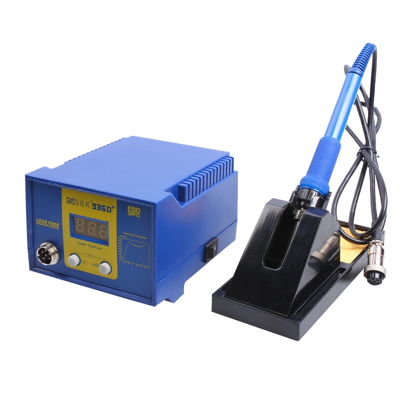 BAKON 深圳白光60W数显焊台电烙铁套装可调温恒温电洛铁电焊台SBK936D+