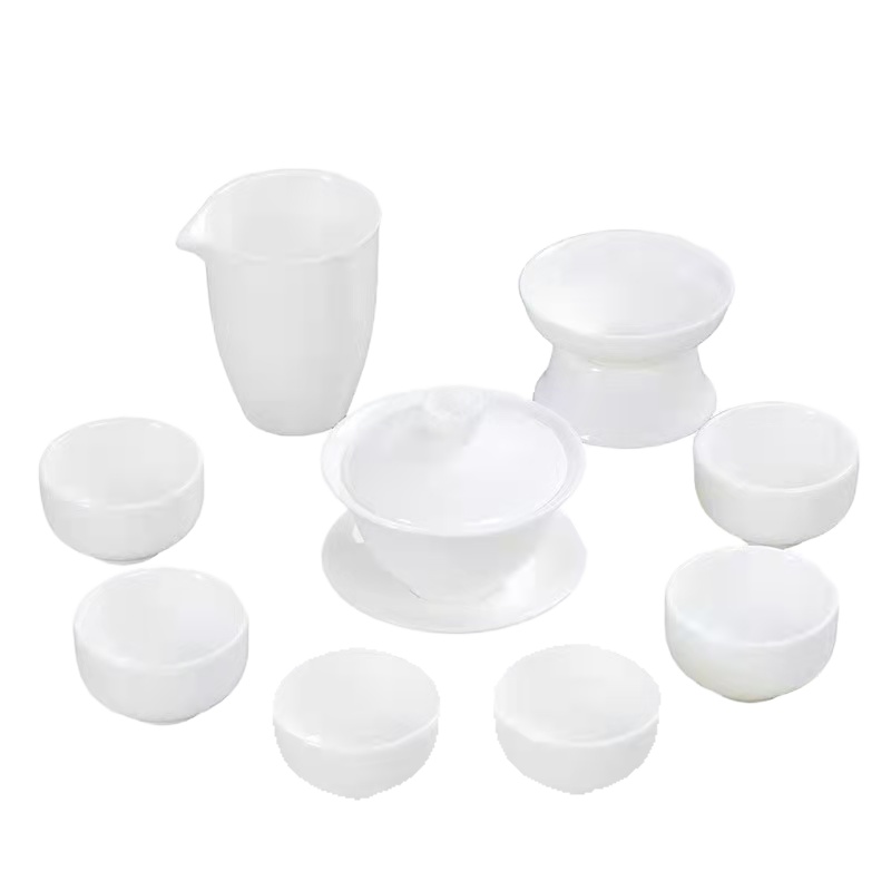 白瓷茶具礼品套装