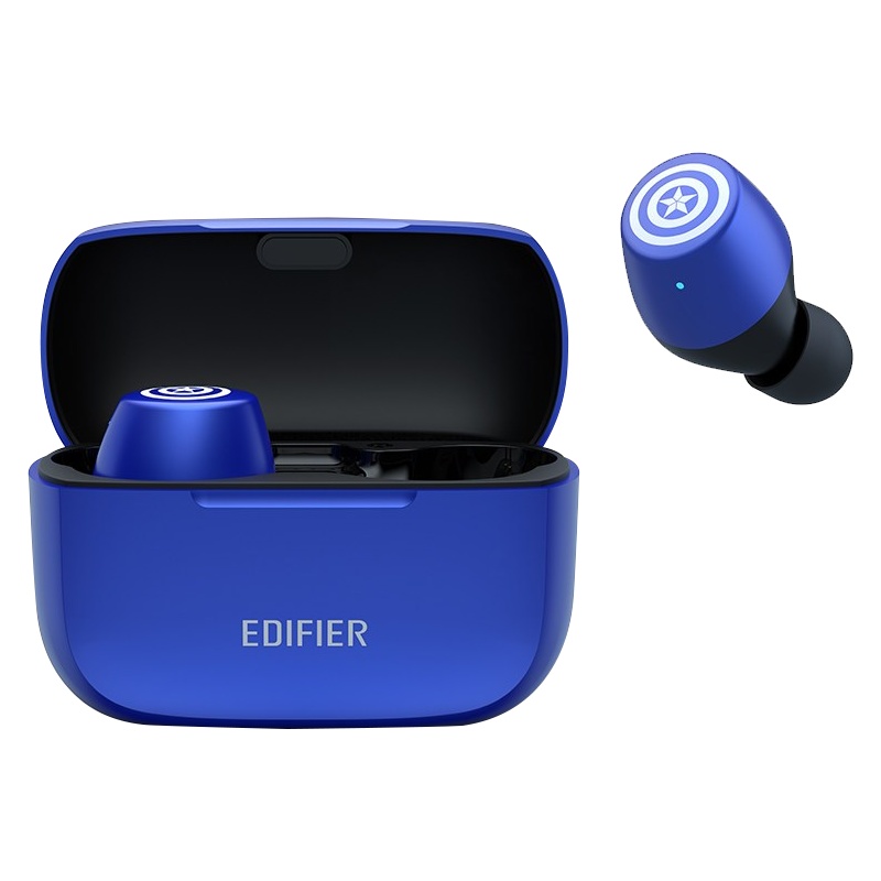 EDIFIER/漫步者 W3漫威版 蓝色 美国队长 无线蓝牙耳机真无线迷你运动防水通用迷你隐形入耳式耳塞 适用于安卓苹果