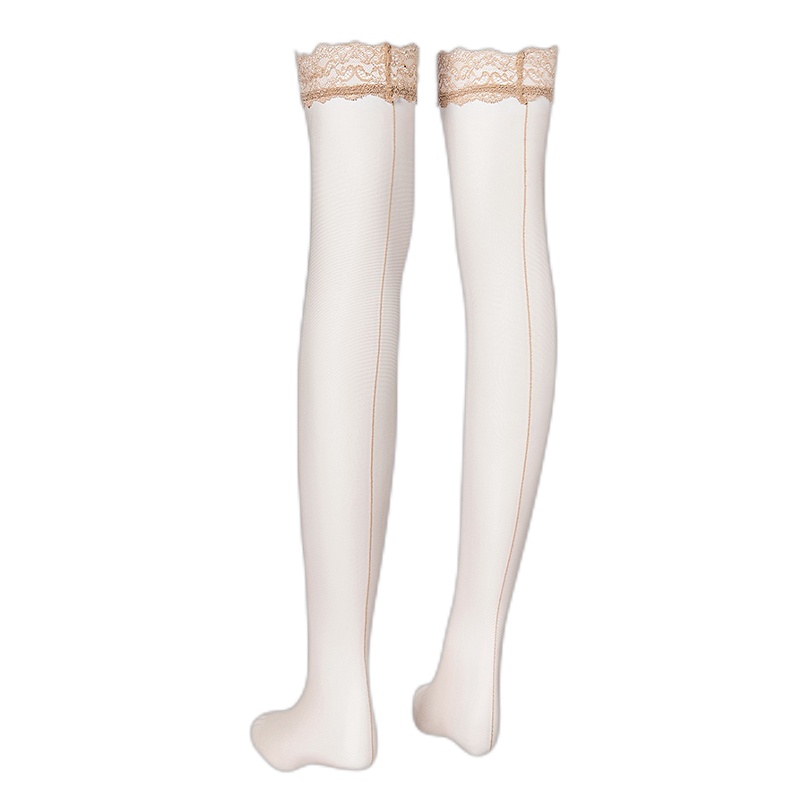 「绫 天生丝滑」[弦]性感背线超薄1D蕾丝长筒袜丝滑丝袜高筒袜