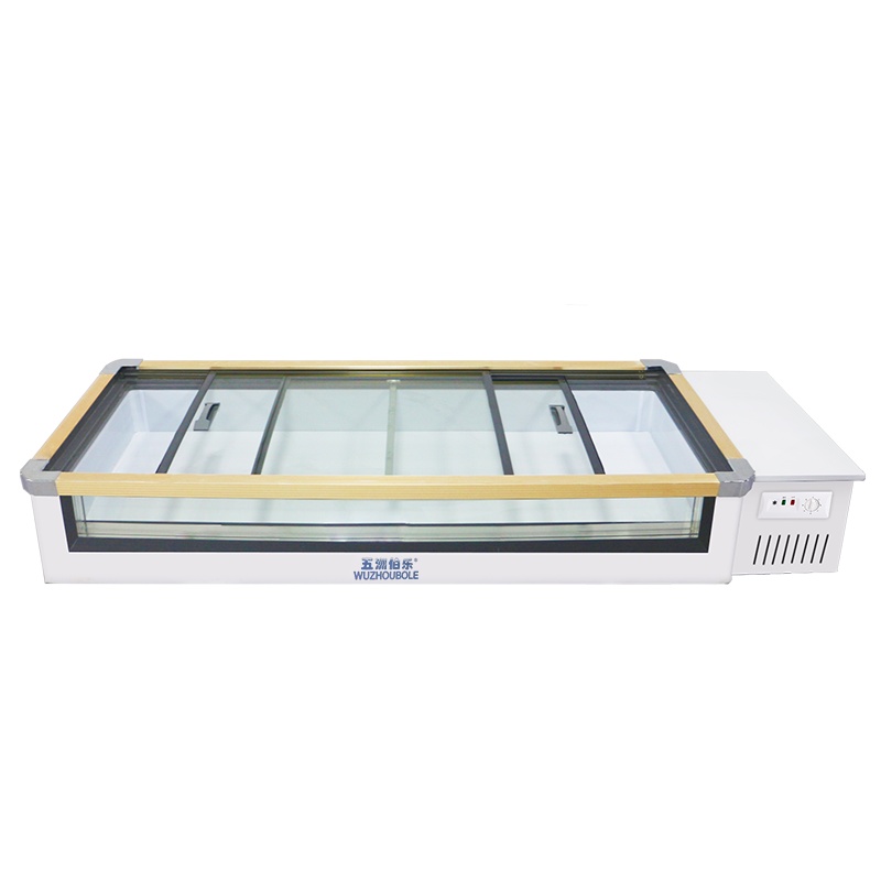 五洲伯乐(WUZHOUBOLE)SWD-2030 234升台式海鲜柜 前视窗生鲜冷藏展示柜 肉食微冻保鲜柜推拉门卧式冷柜