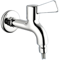 法恩莎卫浴官方旗舰精铜镀铬自闭式洗衣机龙头家用FE16003CP