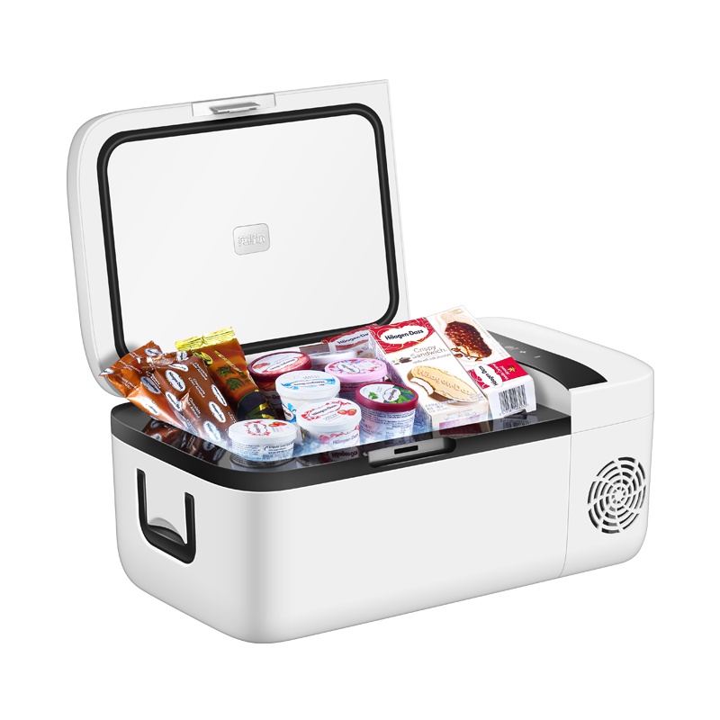 英得尔 T12R车载冰箱 压缩机制冷结冰冷冻冷藏加热多功能 12V24V汽车载冷暖冰箱-18°C至55°C