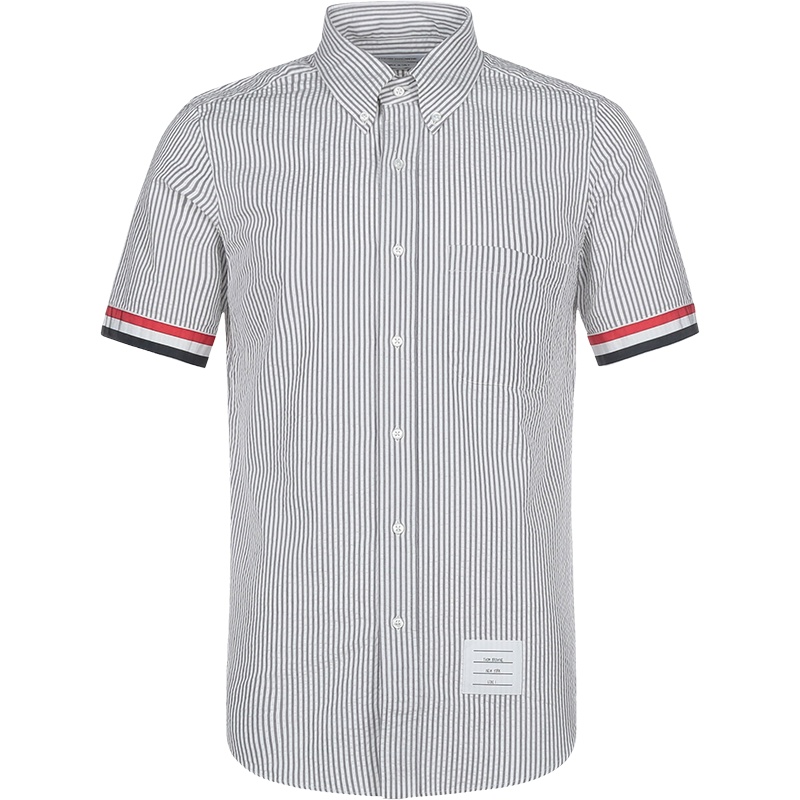 汤姆·布朗 THOM BROWNE 男士 棉质短袖衬衫MWS252A 00572