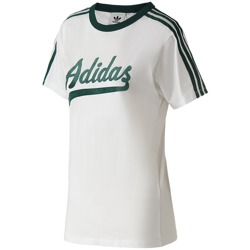 Adidas阿迪达斯三叶草女装运动服休闲圆领短袖T恤DU9916