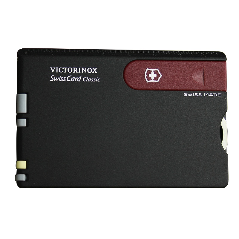 原装正品瑞士军刀维氏军刀卡0.7103(黑卡红刀)多功能卡片刀瑞士刀