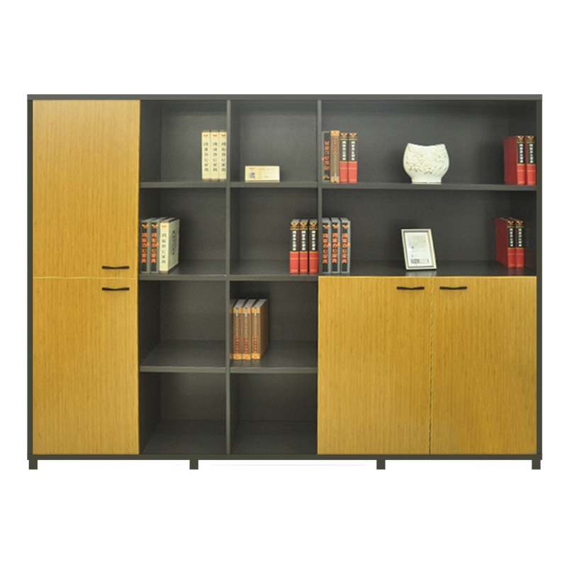 鸿业盛大FSH60-0612办公柜文件柜木质资料柜书柜储物柜带门收纳柜落地柜办公桌配套书柜2400L*400W*1800
