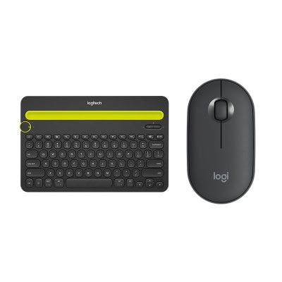 罗技(Logitech)K480黑色无线键盘+Pebble黑色无线鼠标+神奇宝贝玩偶套装(玩偶随机发货)键鼠套装