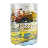 6只野生动物圆筒装A款