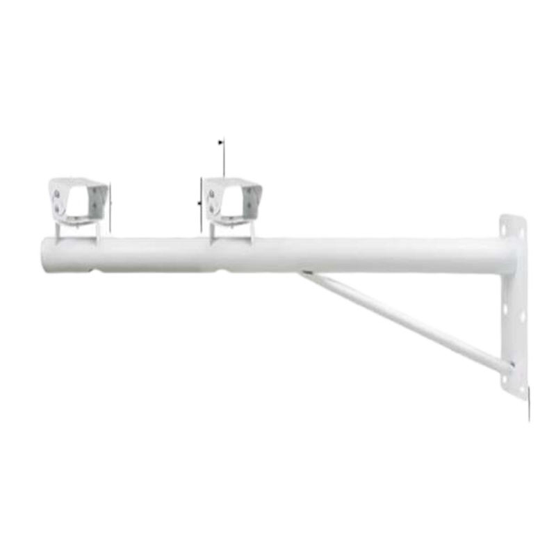 监控加长横臂 支架装枪机装球机支架立杆 1.2米双头