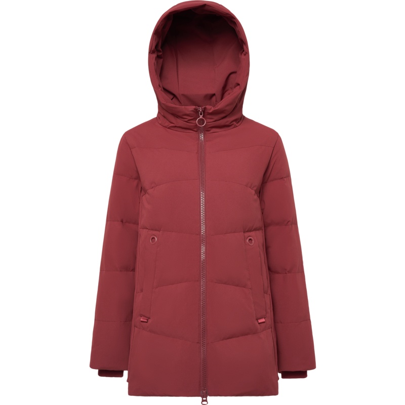 波司登羽绒服女连帽短款冬季妈妈装保暖羽绒服