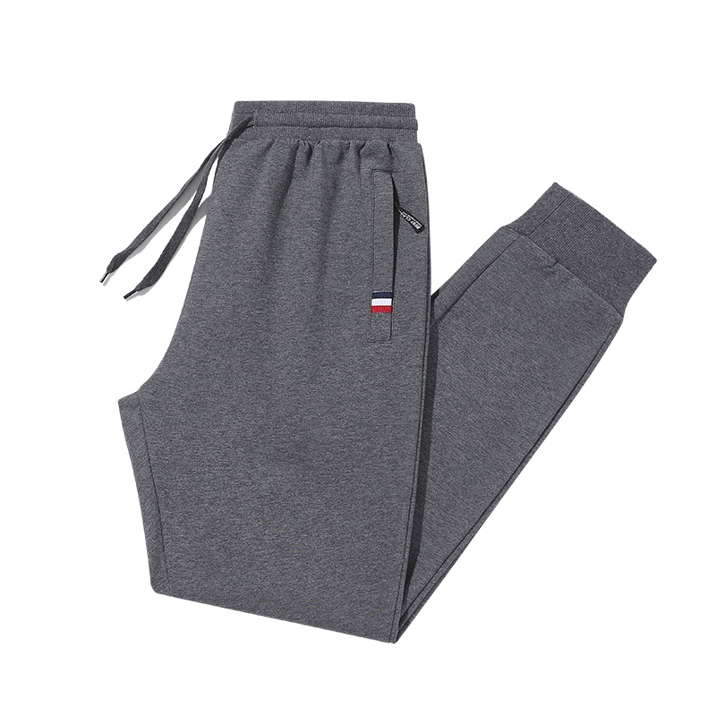 吉普战车男装2021年秋季新款全棉弹力束脚休闲裤男士中青年松紧腰宽松哈伦裤男士休闲裤多口袋工装裤男裤潮牌长裤