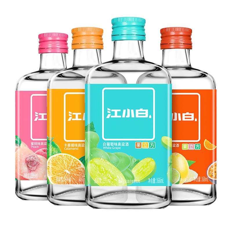 江小白果立方水果味4种口味套装168ml*4