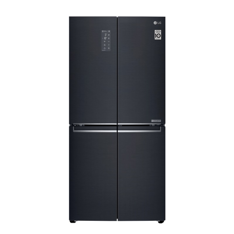 LG 冰箱 F528MC36 法式四门 523L大容量 曼哈顿午夜金属面板 线性变频压缩机 双风系速冻恒温 主动式抑菌