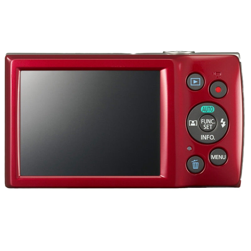 佳能(canon)自拍数码相机卡片相机家用旅游小型相机IXUS175红色(2000万8倍+相机包)