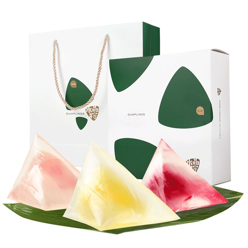 悠享时 端午节礼品 水晶粽礼盒网红粽子礼盒 水果味豆沙粽甜粽 即食星冰粽企业团购定制送礼佳品